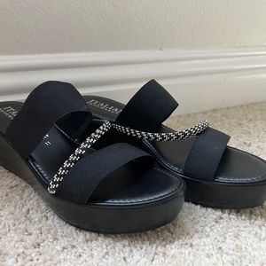 Italian Shoemaker - Black wedge, Size 11